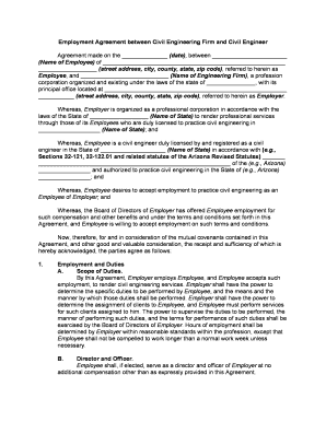 Agreement Engineering Contract  Form