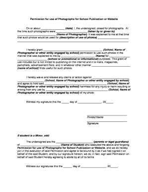 Photographs Publication  Form