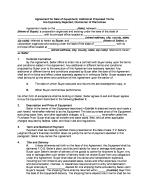 Additional Warranties  Form