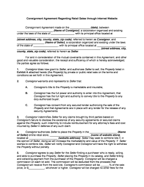 Consignment Sales  Form