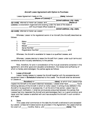 Agreement Option Purchase Sample  Form