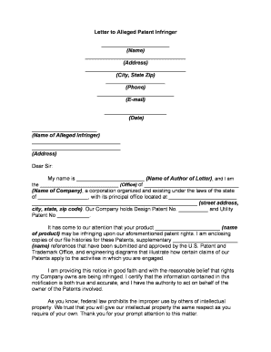 Letter Patent  Form