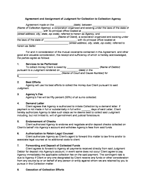 Judgment Collection  Form