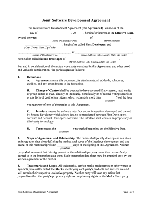 Development Agreement Form