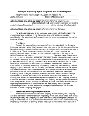 Fill and Sign the Assignment Acknowledgment Form