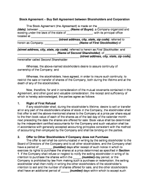 Agreement Buy Sell  Form