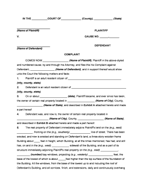 Encroachment Property  Form