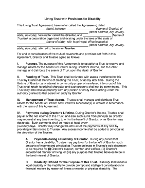 Living Disability Form Download