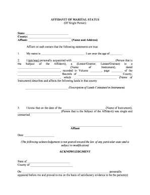Marital Status  Form