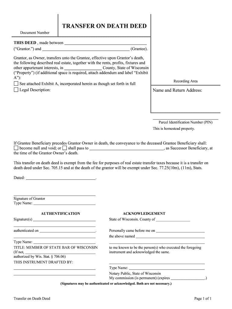 Free Printable Transfer On Death Deed Form Oklahoma