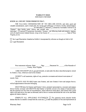 West Virginia Deed  Form