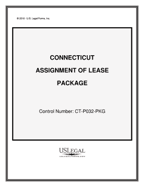 Control Number CT P032 PKG  Form