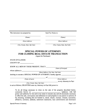 Closing Real Estate  Form