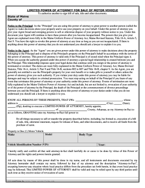 Maine Sale Form