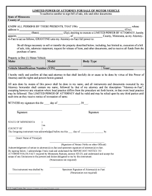 Minnesota Sale Form