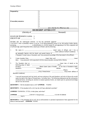 Heirship  Form