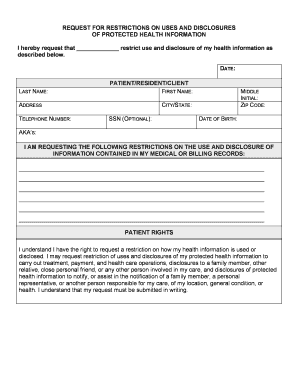 Health Information Form