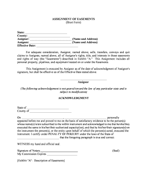 Easements Real Estate  Form