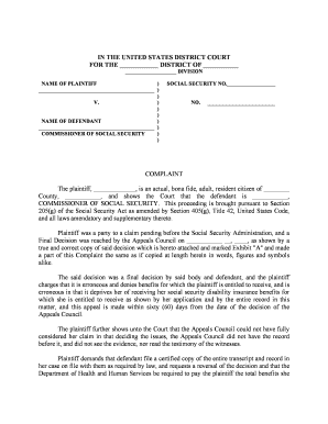 Social Security Appeals Online  Form