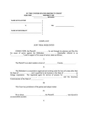 Jury Trial Demand Form