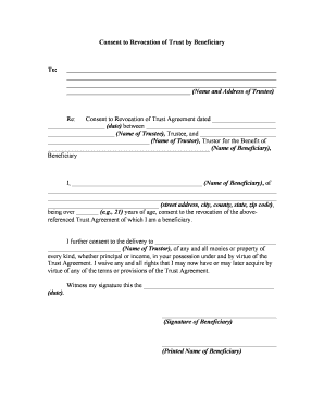 Revocable Trust  Form