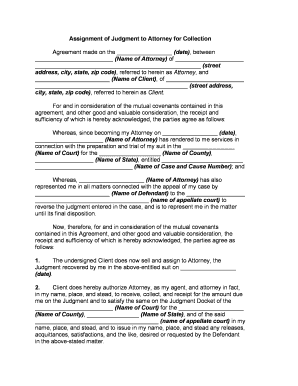 Assignment Attorney  Form