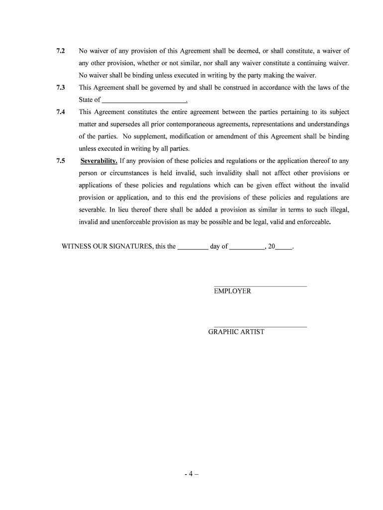 Artist Agreement PDF  Form