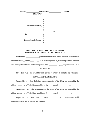 Personal Injury Accident  Form