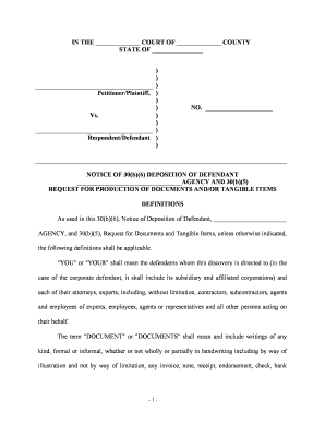 Deposition 5  Form