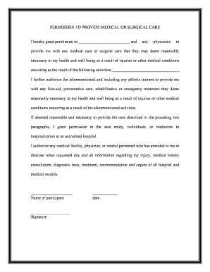 Surgical Consent Form