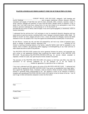 Liability Pool  Form