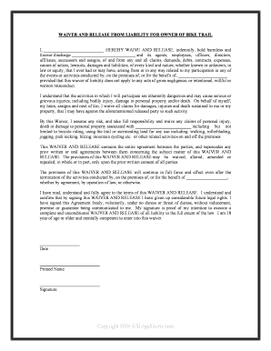 Waiver Release Form