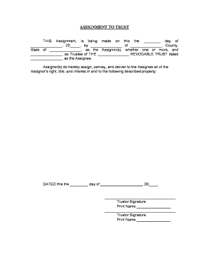 Alaska Assignment  Form