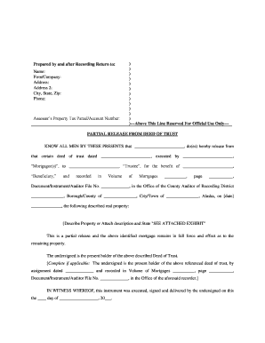 Alaska Partial  Form