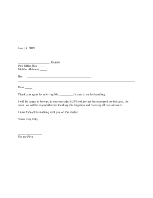 Alabama Attorney Referral Acknowledgment  Form