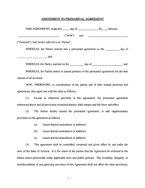 Arizona Premarital  Form