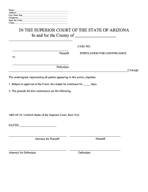 CV4A&amp;I  Form