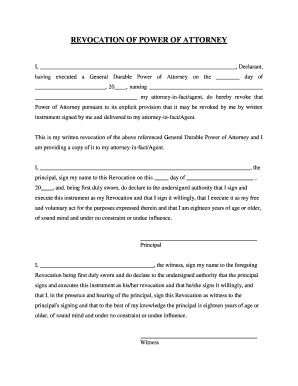 Durable Power Attorney Form Az