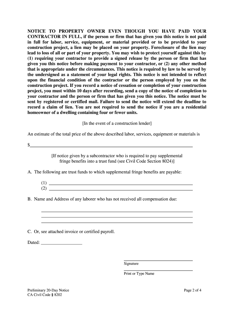 California Code Section  Form