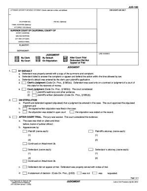 Request for Entry of Default a California Courts State of California  Form