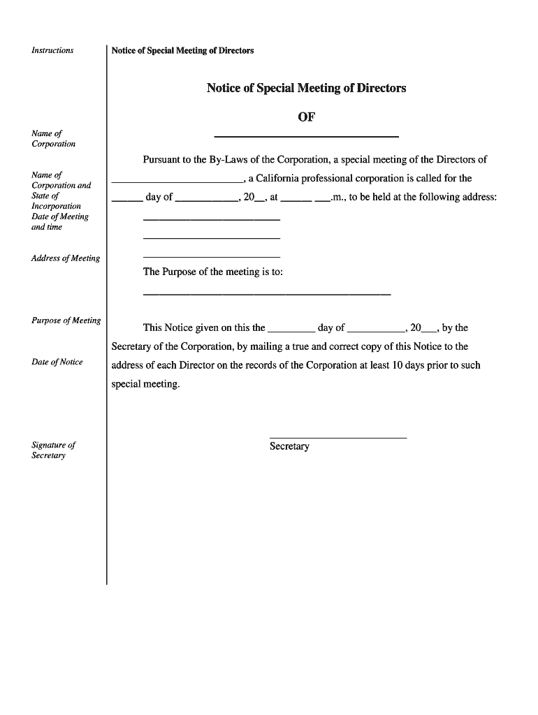 California Form Certificate