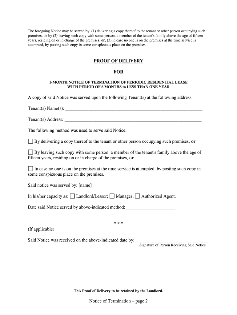 Colorado Terminate  Form