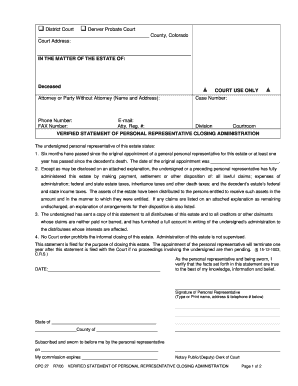 Ct Probate Final Accounting Form