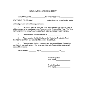 Co Trust  Form