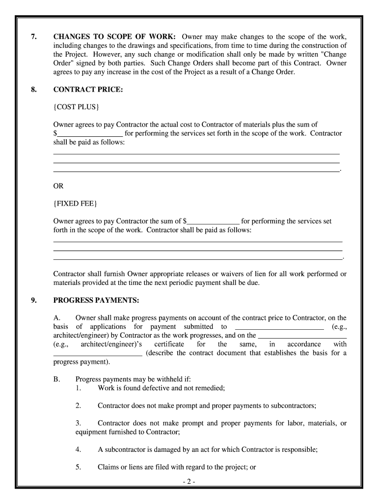 Florida Commercial Contract  Form
