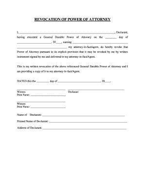 Power Attorney Form