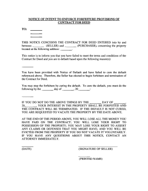 Illinois Notice Intent  Form