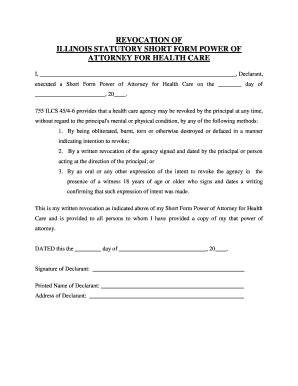 Illinois Revocation Form