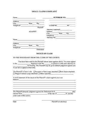 Indiana Claim  Form