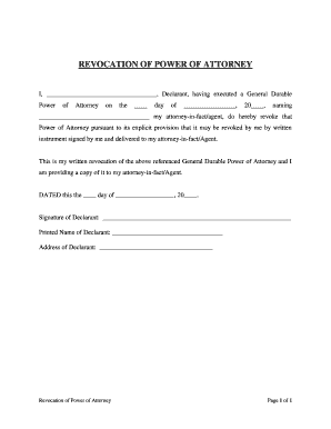 Kentucky Power Attorney Form PDF